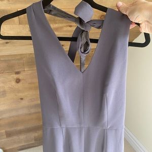 Marciano grey flare jumpsuit. Size 6, like new. Fully lined.